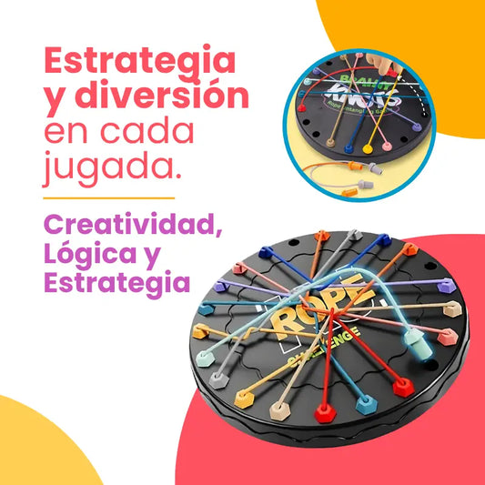 Desafío de Cuerdas de Colores – Rompecabezas Educativo de Lógica y Estrategia | CRIATIVAE