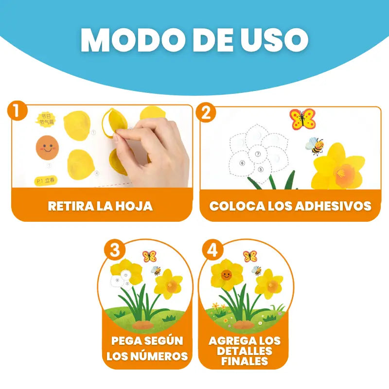 Mundo de las Hojas – Kit Educativo de Manualidades 3D para Niños 3+ | CRIATIVAE