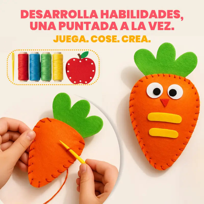 Kit de Costura Creativa para Niños – Manualidades Seguras y Educativas | CRIATIVAE