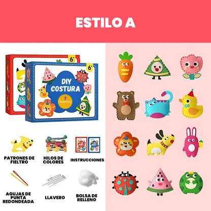 Kit de Costura Creativa para Niños – Manualidades Seguras y Educativas | CRIATIVAE