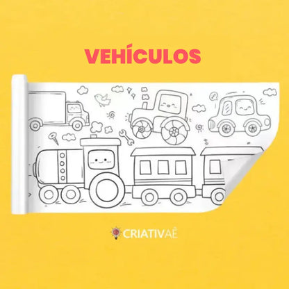 Rollo de Dibujo Infantil – 3 Metros de Creatividad | CRIATIVAE