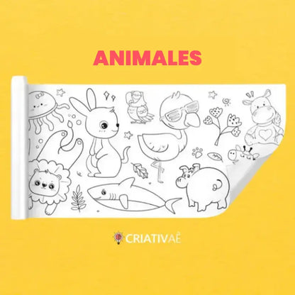 Rollo de Dibujo Infantil – 3 Metros de Creatividad | CRIATIVAE