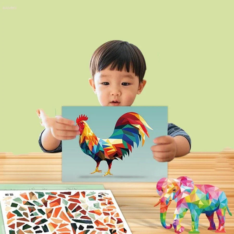 3D Collage Geométrica – Kit de Arte Educativo para Niños 3+ | CRIATIVAE