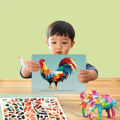3D Collage Geométrica – Kit de Arte Educativo para Niños 3+ | CRIATIVAE