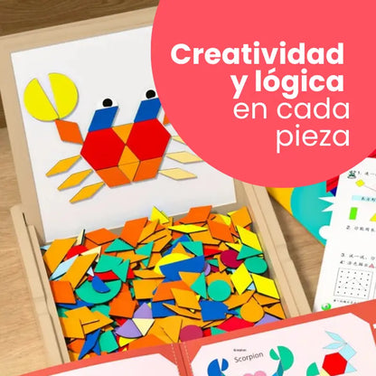 Tangram Magnético Educativo para Niños – Juguete de Aprendizaje y Montaje | CRIATIVAE
