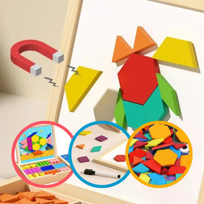 Tangram Magnético Educativo para Niños – Juguete de Aprendizaje y Montaje | CRIATIVAE
