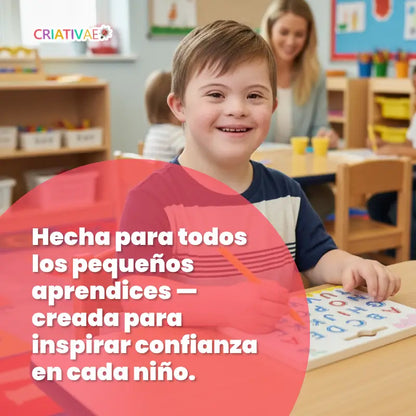 Tablero Educativo Magnético de Trazos para Niños Letras Motricidad Fina y Aprendizaje – Criativae