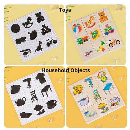 Colección de Rompecabezas de Asociación con Sombras